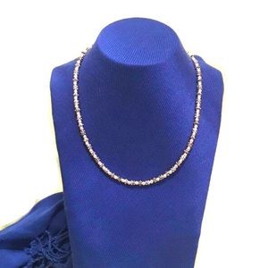 Napier Womens Silver Necklace w/ black accents NWT